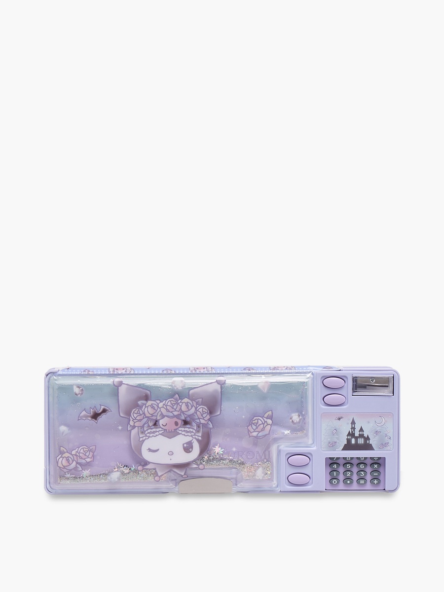 Kuromi Print Pencil Case with Magnetic Flap Closure