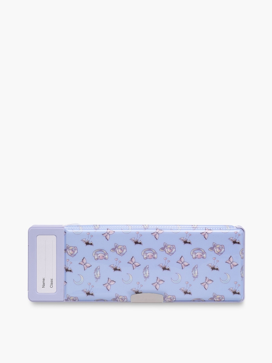 Kuromi Print Pencil Case with Magnetic Flap Closure