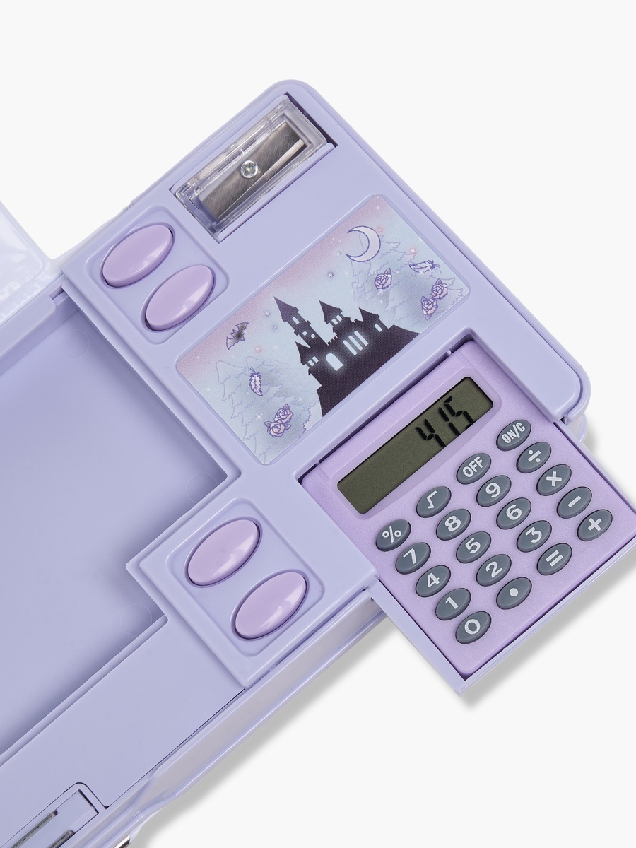 Kuromi Print Pencil Case with Magnetic Flap Closure