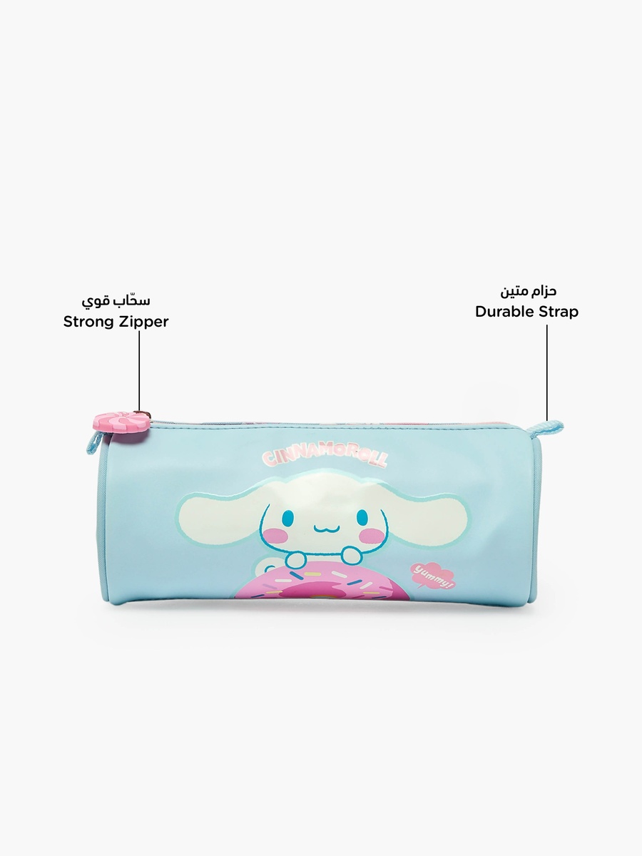 Cinnamoroll Print Pencil Pouch with Zip Closure
