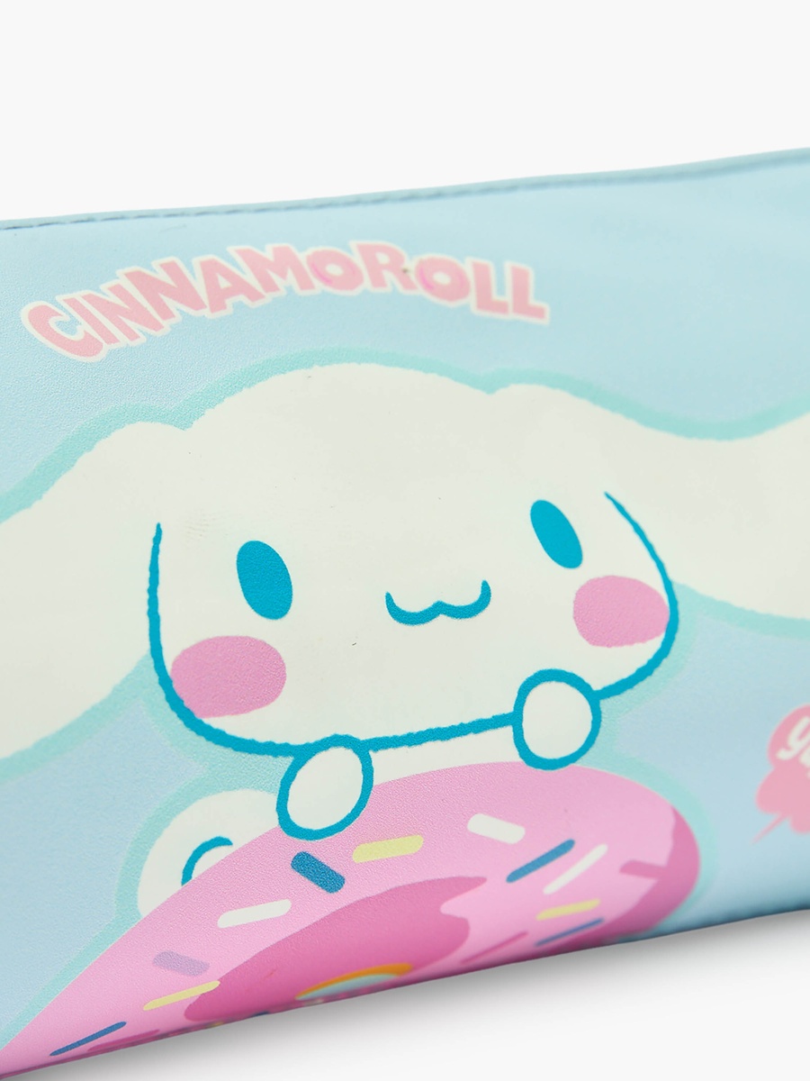 Cinnamoroll Print Pencil Pouch with Zip Closure