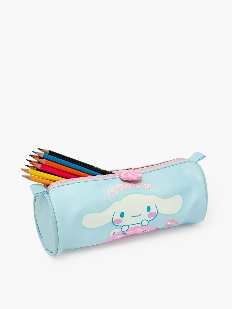 Cinnamoroll Print Pencil Pouch with Zip Closure