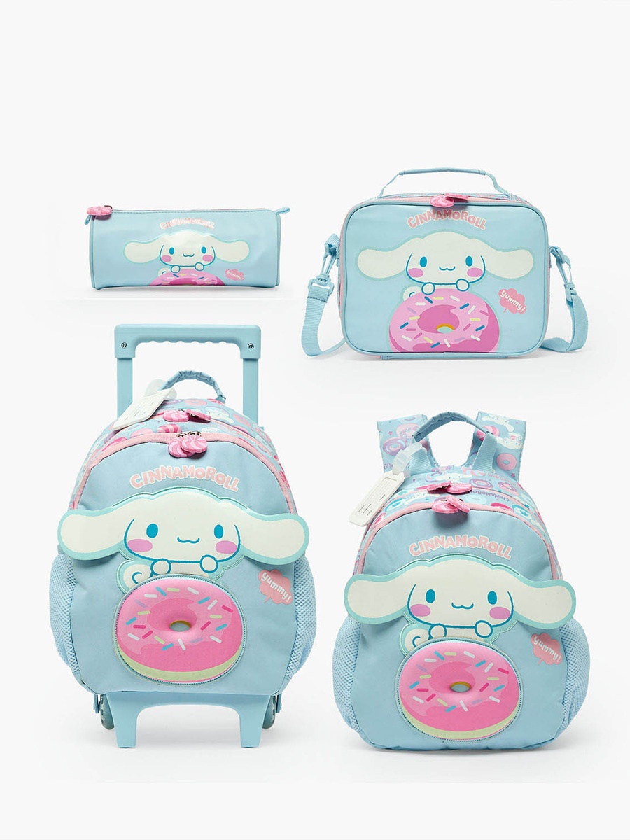 Cinnamoroll Print Pencil Pouch with Zip Closure