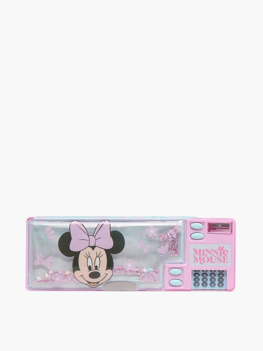 Minnie Mouse Print Pencil Case with Calculator