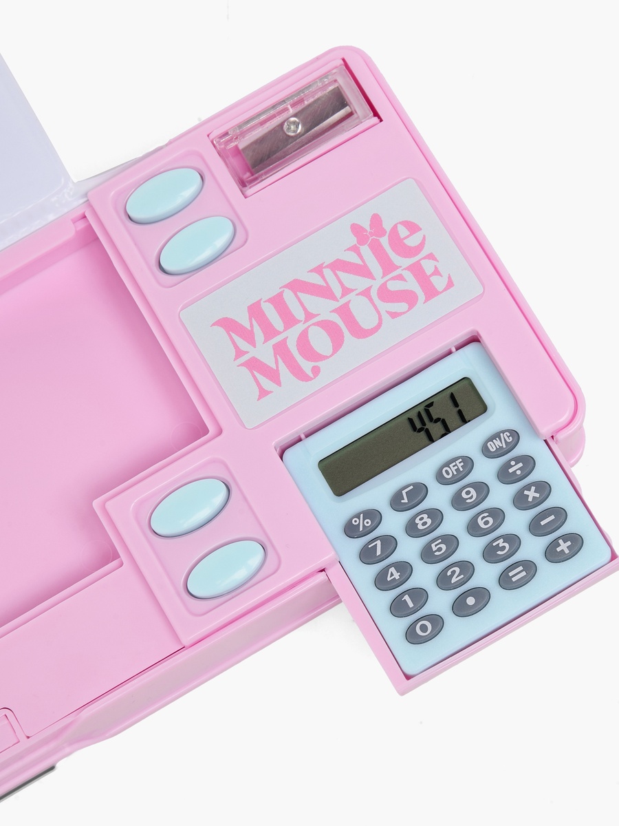 Minnie Mouse Print Pencil Case with Calculator