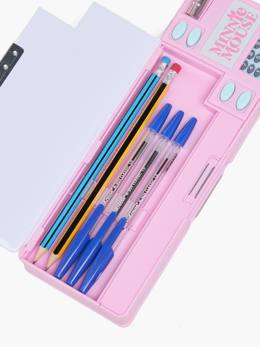Minnie Mouse Print Pencil Case with Calculator