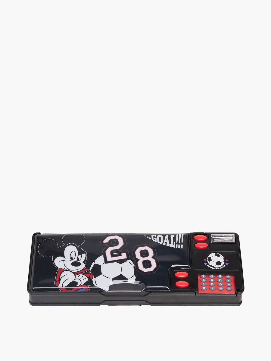 Mickey Mouse Print Pencil Case with Calculator