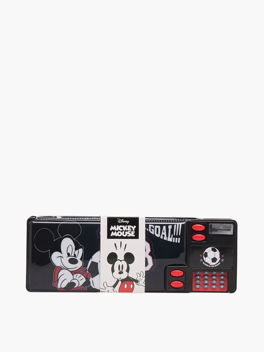 Mickey Mouse Print Pencil Case with Calculator