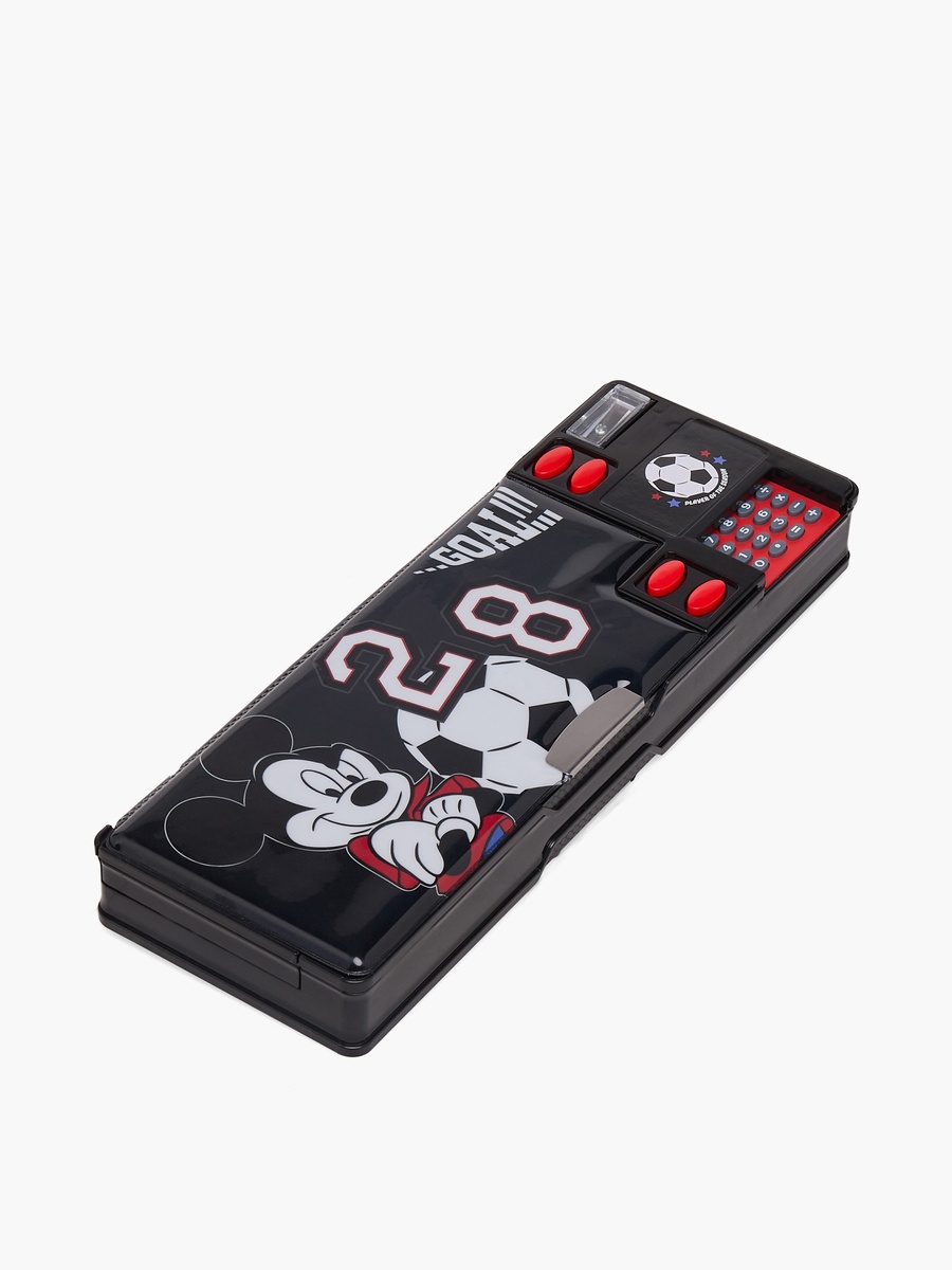 Mickey Mouse Print Pencil Case with Calculator