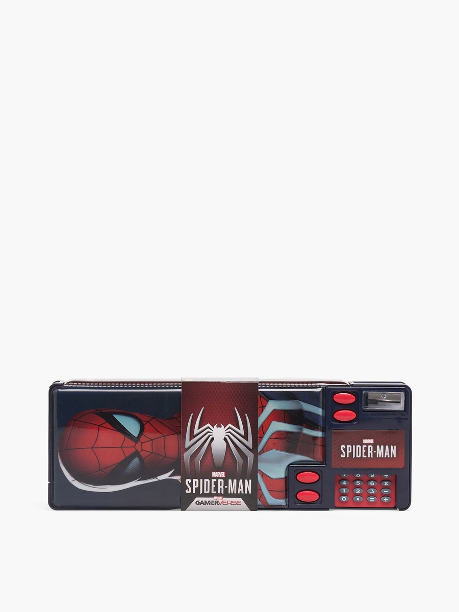 Spider-Man Print Pencil Case with Calculator