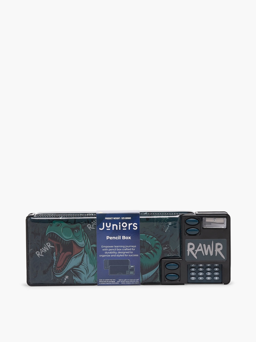Dinosaur Print Pencil Case with Calculator