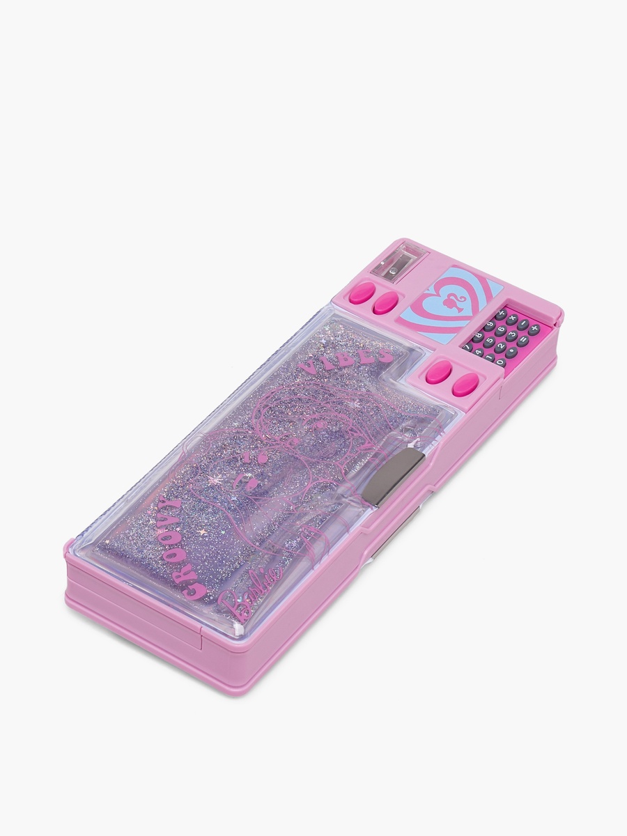 Barbie Glitter Print Pencil Case with Calculator