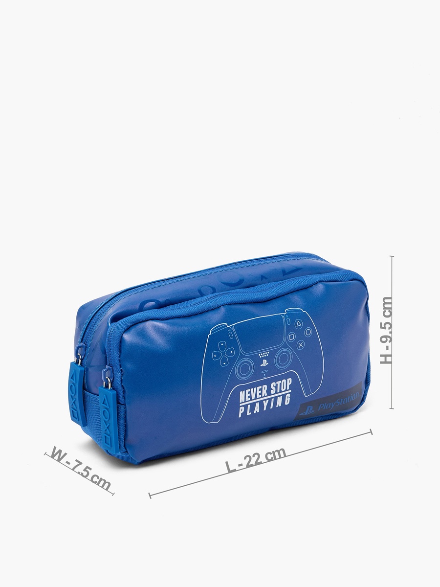 Gaming Print Pencil Pouch with 2 Compartments
