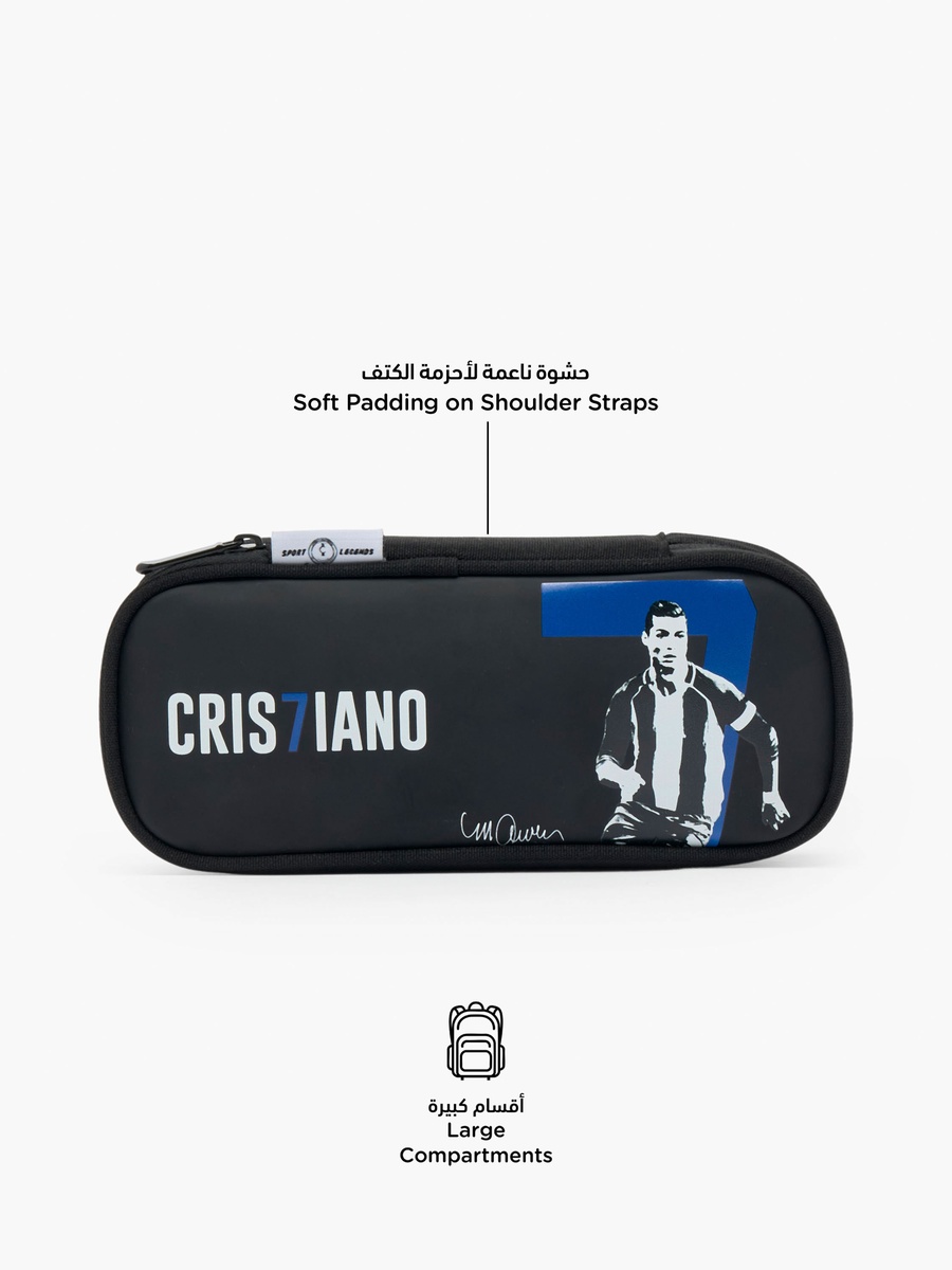 Cristiano Ronaldo Pencil Pouch with Zip Closure