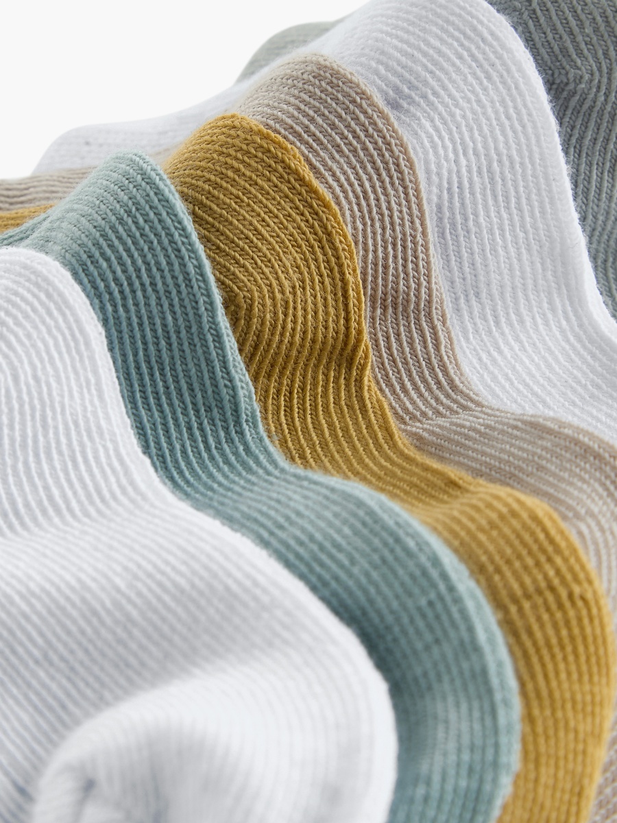 Pack of 7 Baby Boys Textured Design Socks