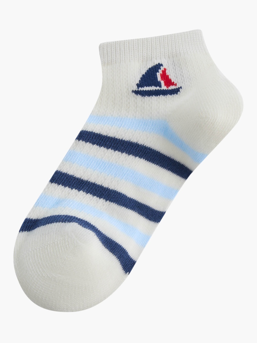 Pack of 3 Baby Boys Ankle Length Socks with Nautical Print