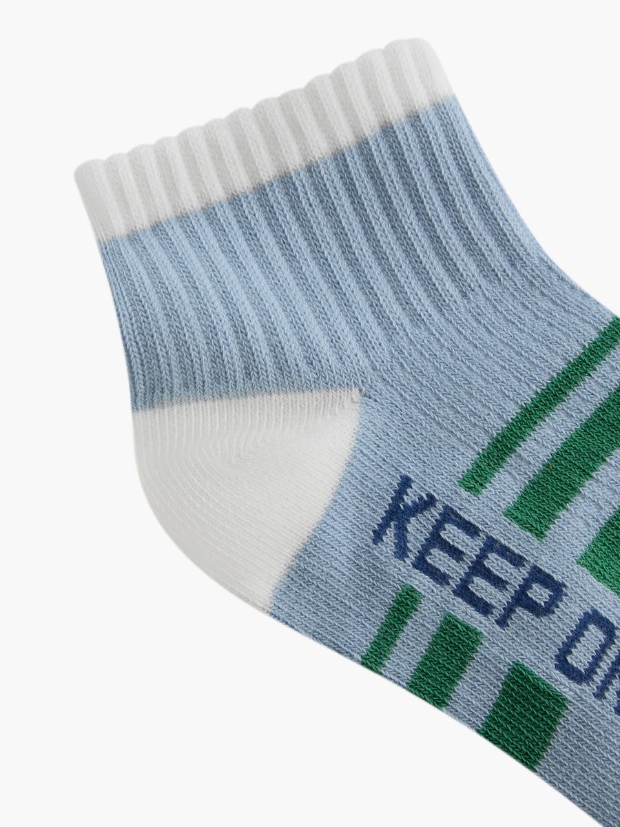 Pack of 3 Baby Boys Socks with Printed Design