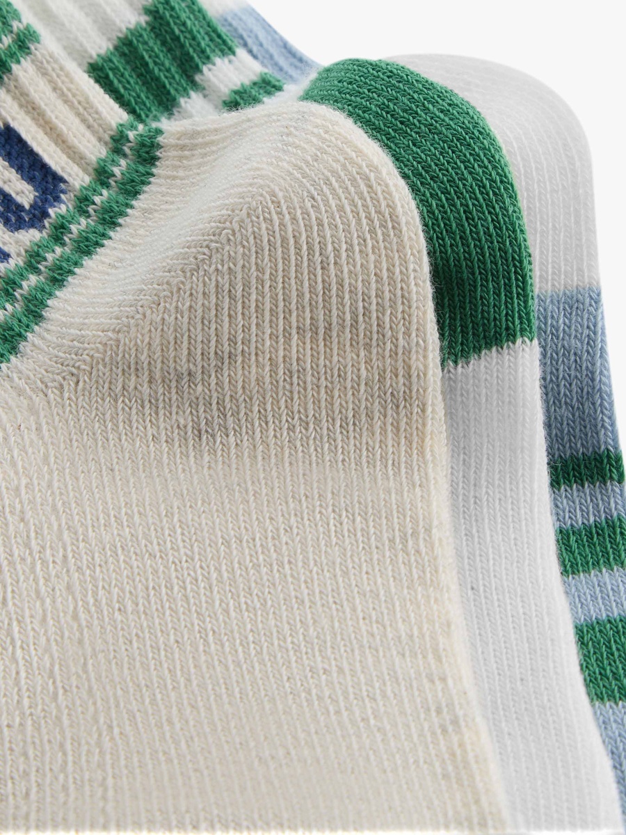 Pack of 3 Baby Boys Socks with Printed Design