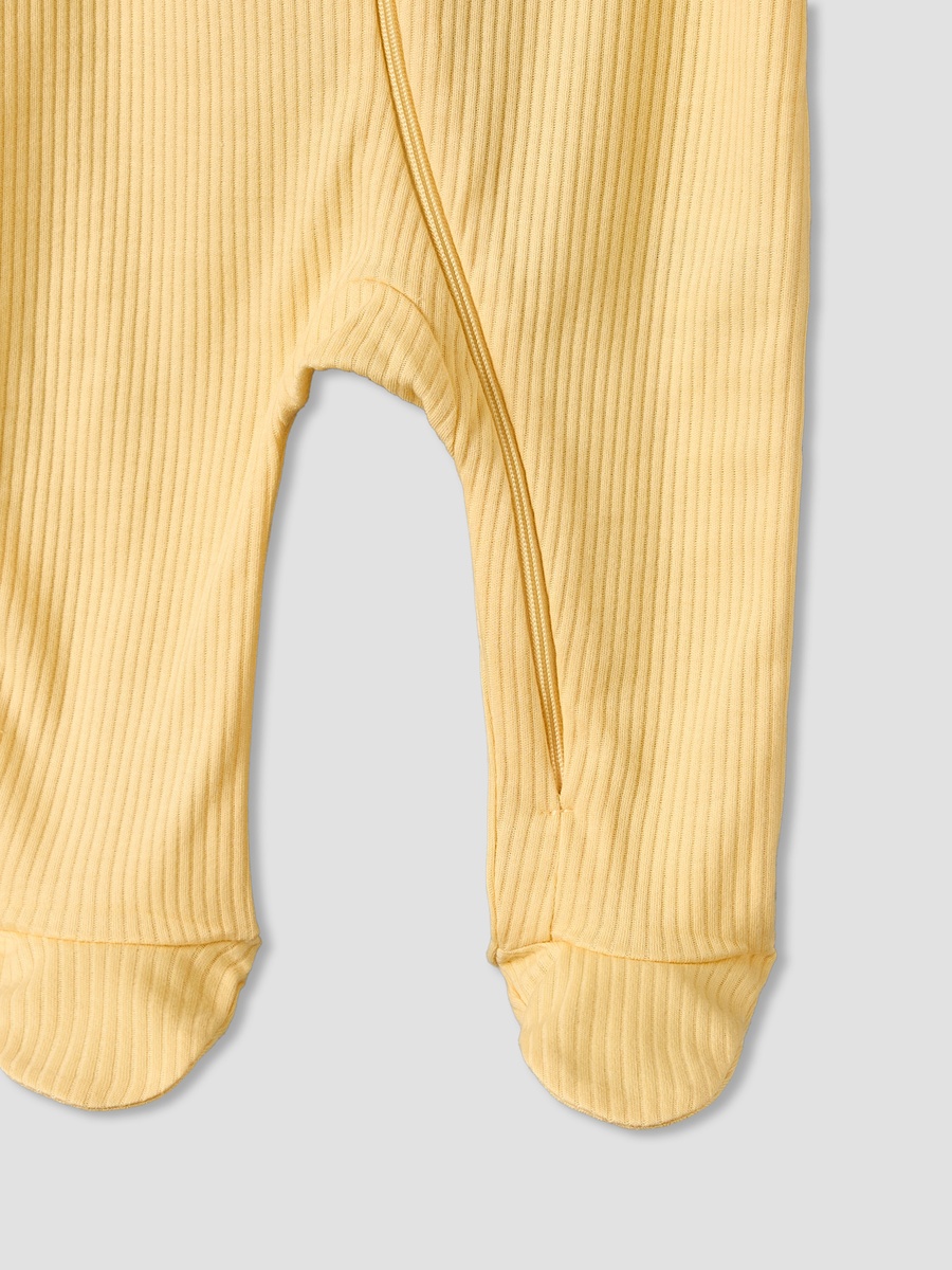 Pack of 5 Cotton Round Neck Long Sleeves Sleepsuit with Zip Closure