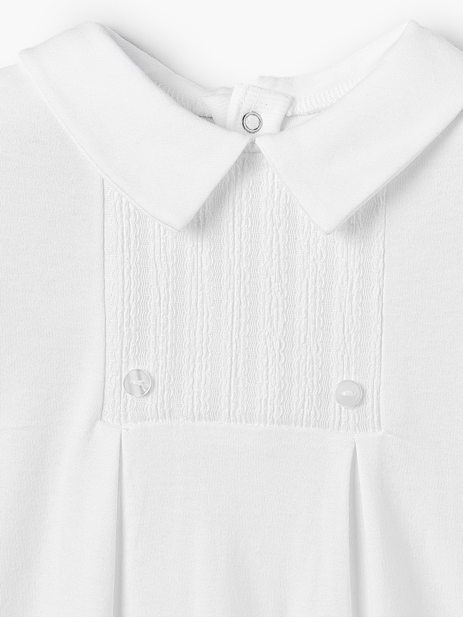 Disney Cotton Collared Long Sleeves Sleepsuit with Pleated Design