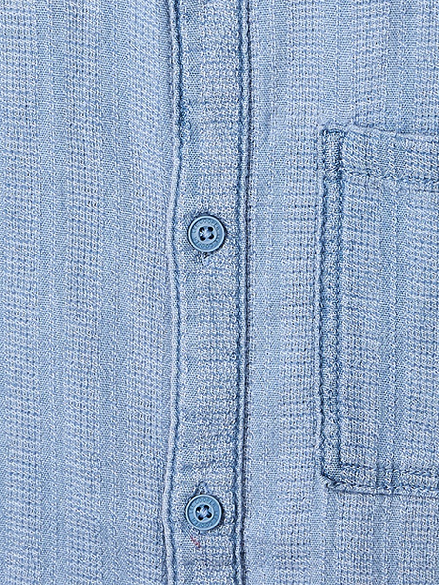 Short Sleeves Shirt with Textured Design