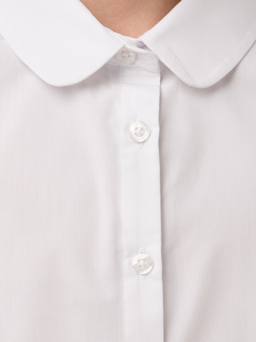 Girls White School Shirt with Collar