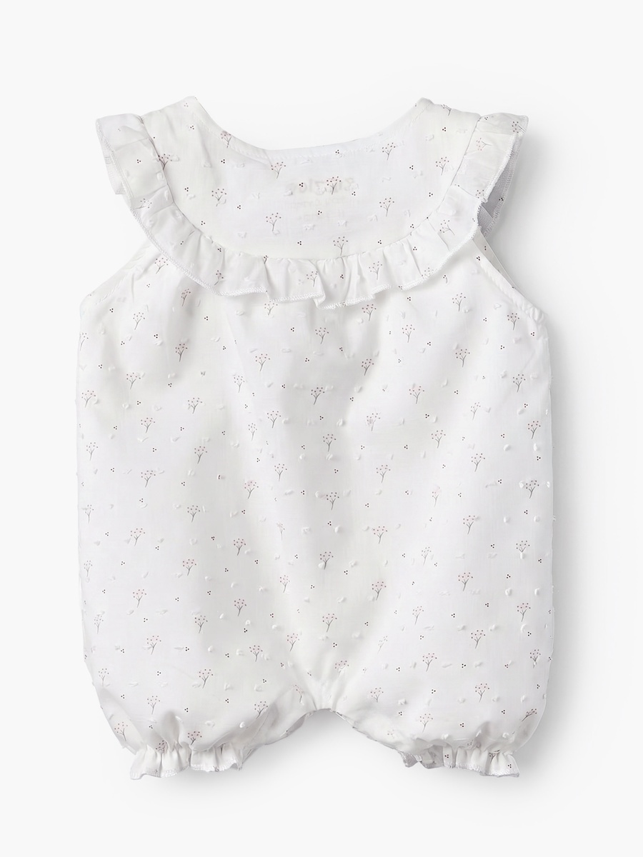 Round Neck Sleeveless Romper with Cap