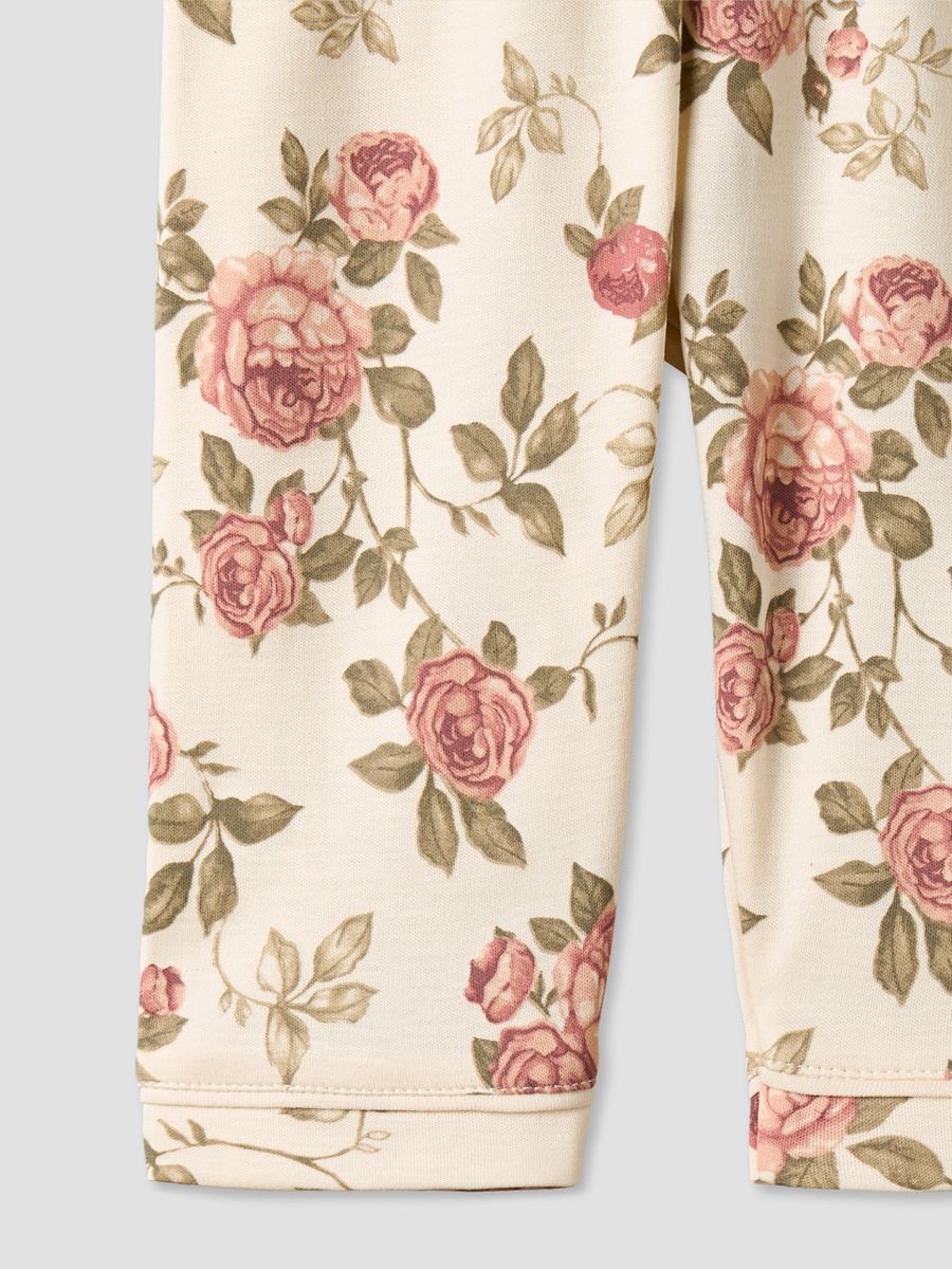 Cotton Collared Long Sleeves Pyjama Set with Floral Print