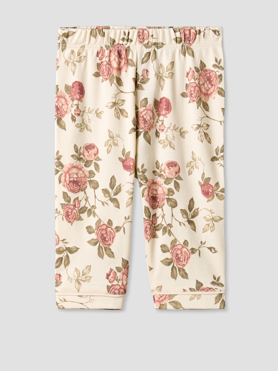 Cotton Collared Long Sleeves Pyjama Set with Floral Print