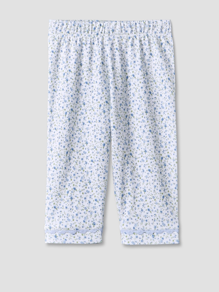 Cotton Collared Long Sleeves Pyjama Set with Floral Print