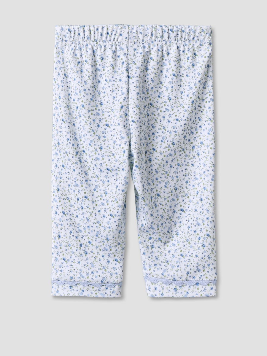 Cotton Collared Long Sleeves Pyjama Set with Floral Print