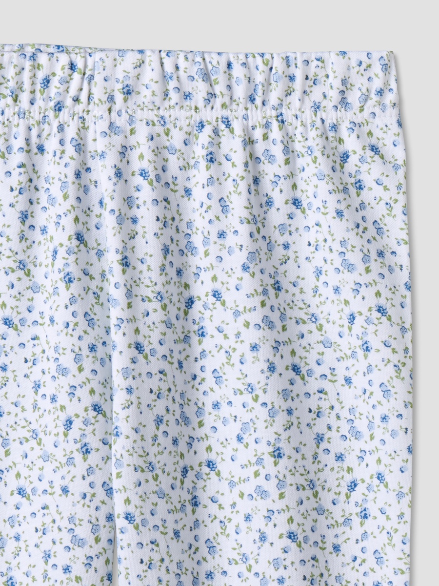 Cotton Collared Long Sleeves Pyjama Set with Floral Print