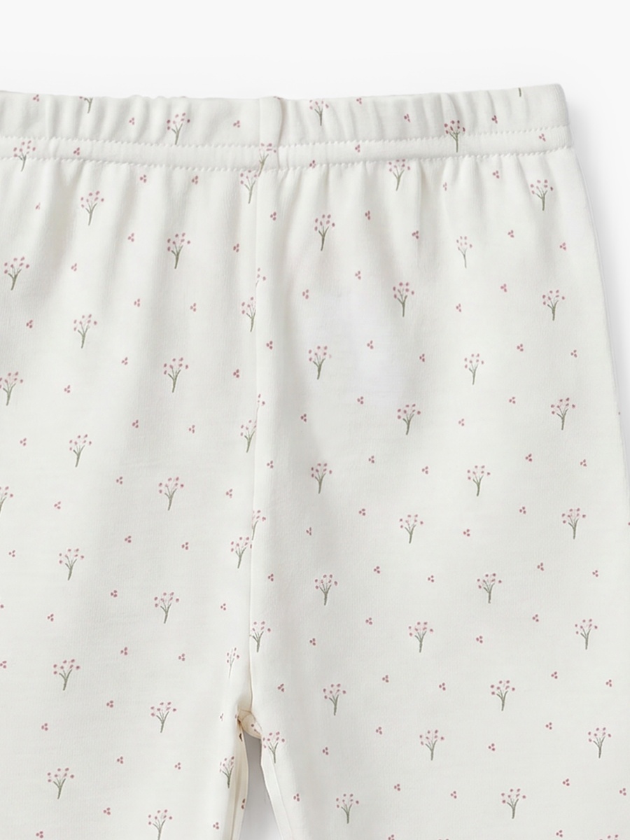 Supima Cotton Collared Long Sleeves Pyjama Set with Floral Print