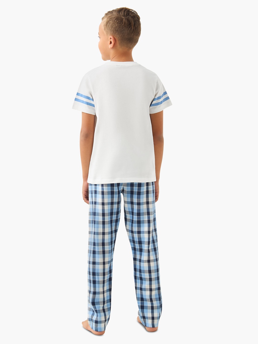 Cotton Crew Neck Short Sleeves Pyjama Set with Sonic the Hedgehog Print