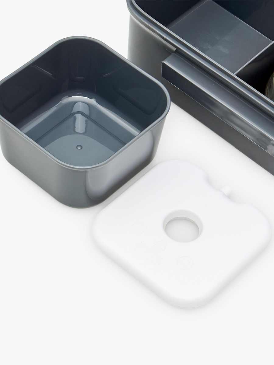 Solid Bento Lunch Box with Food Jar