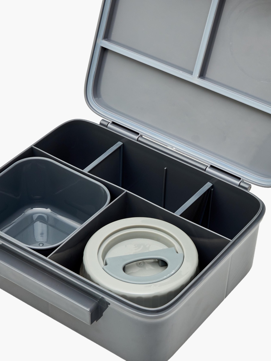 Solid Bento Lunch Box with Food Jar