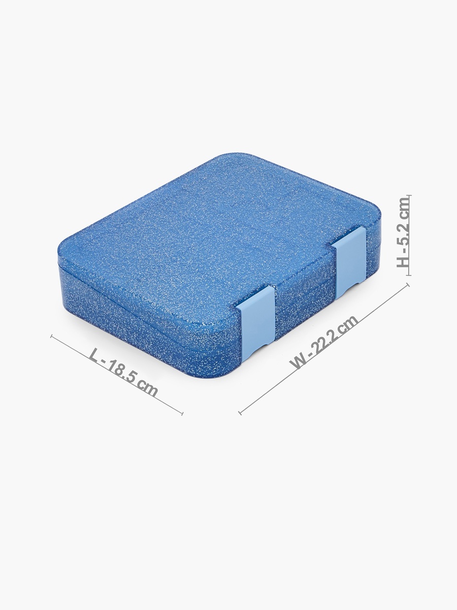 Glitter Design Lunch Box with Compartment