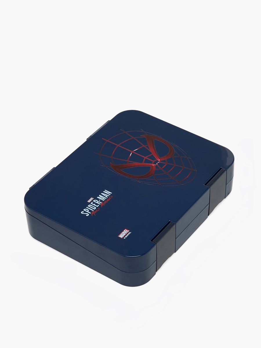 Spider-Man Print Bento Lunch Box with Clip Lock Lid - 1 L