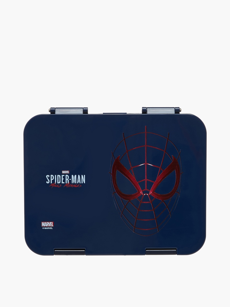 Spider-Man Print Bento Lunch Box with Clip Lock Lid - 1 L