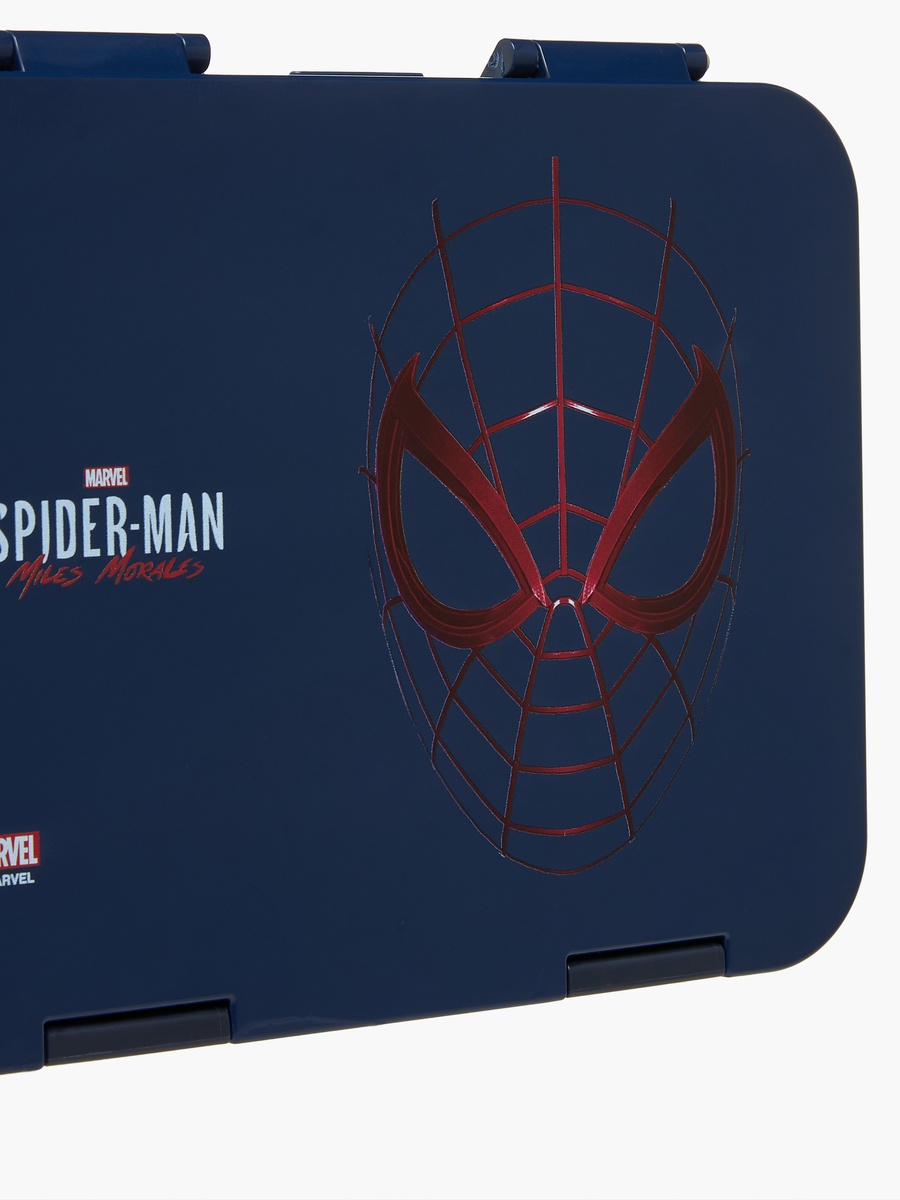 Spider-Man Print Bento Lunch Box with Clip Lock Lid - 1 L