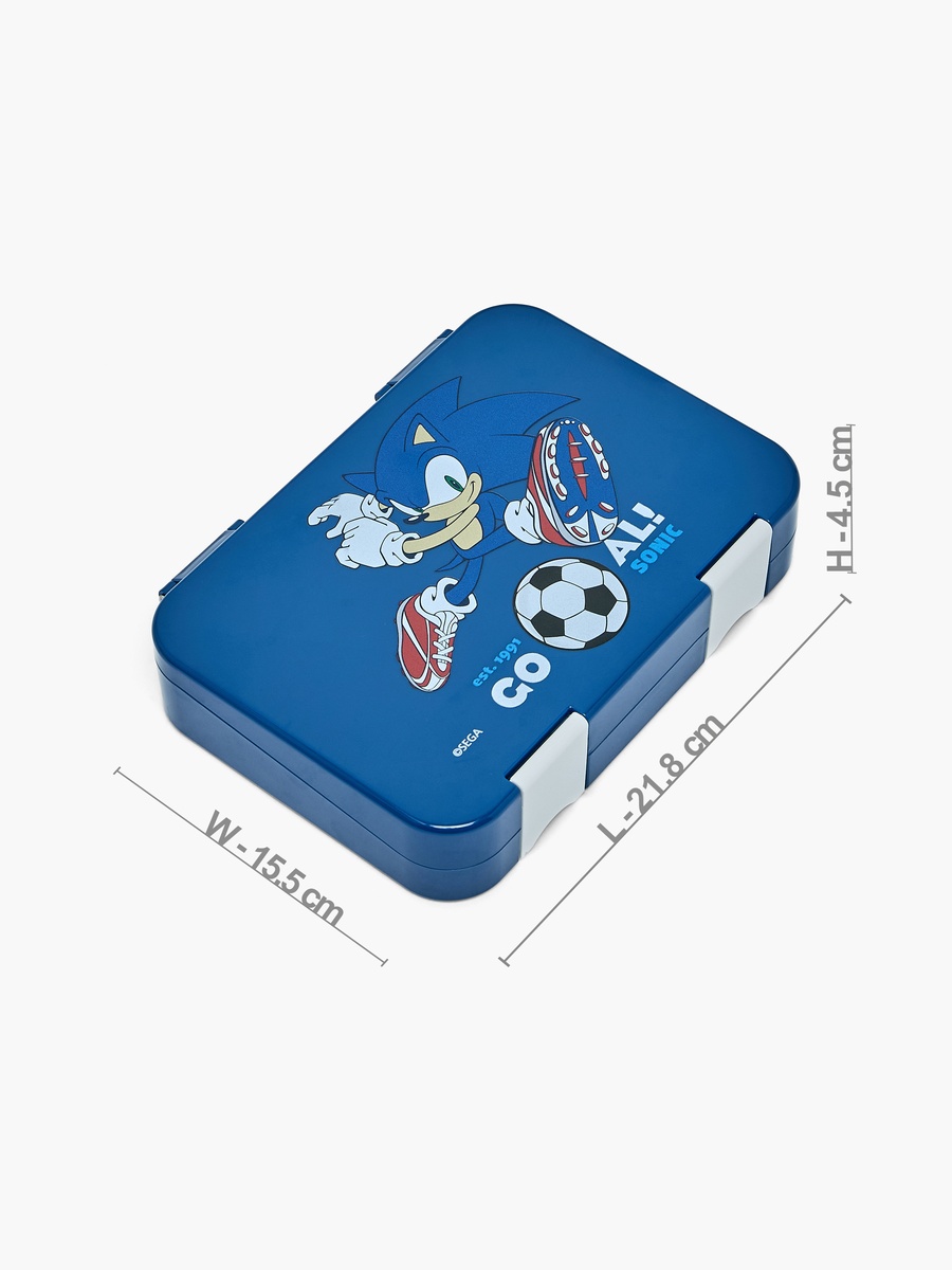 Printed Bento Lunch Box with Clip Lock Lid - 750 ml