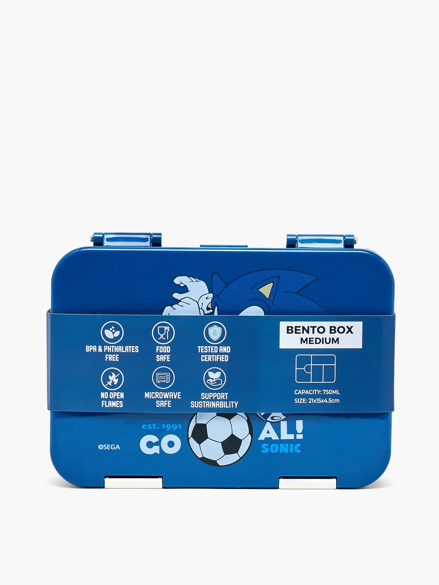 Printed Bento Lunch Box with Clip Lock Lid - 750 ml