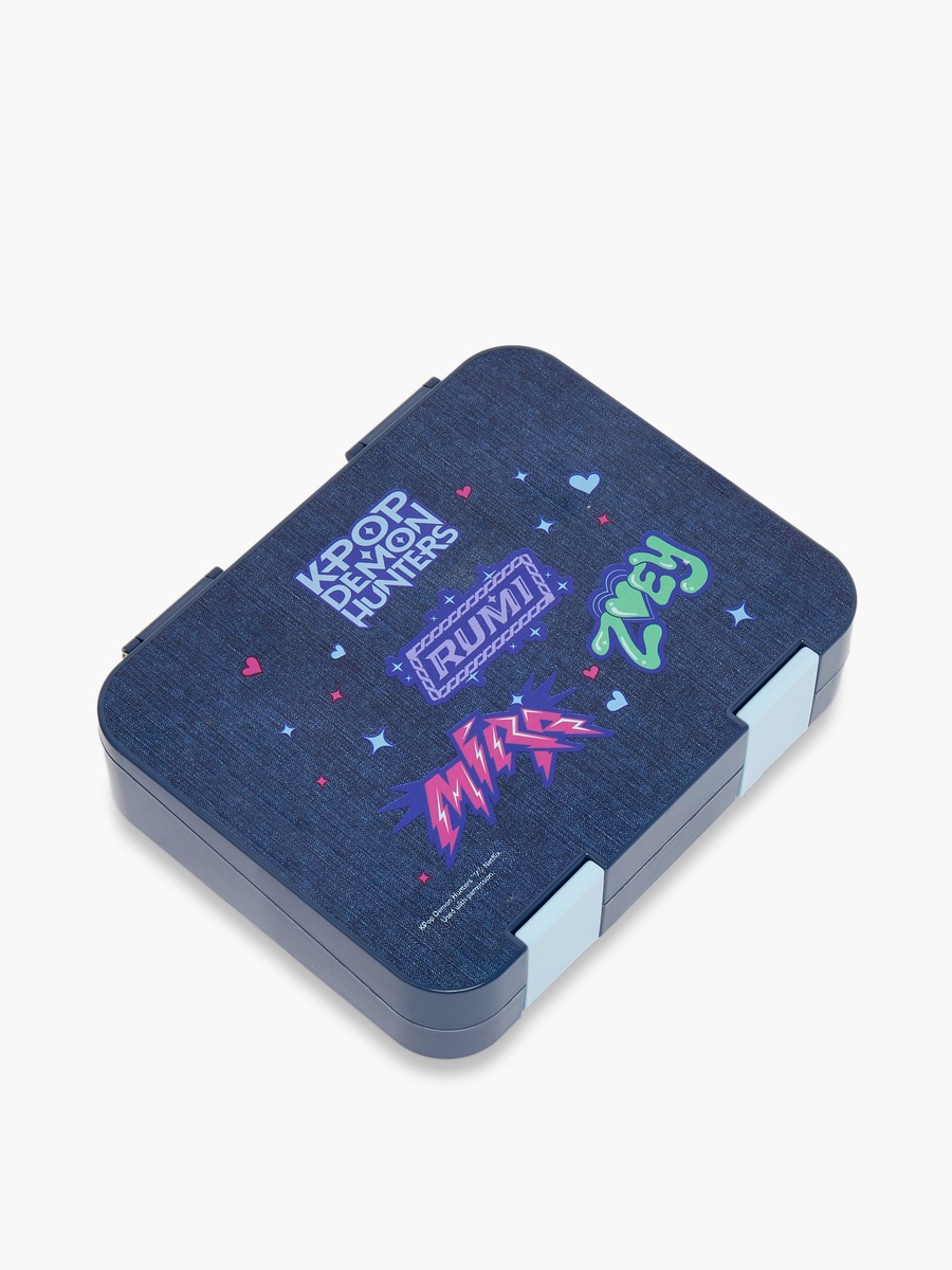 KPop Demon Hunters Print Bento Lunch Box with Clip Lock Lid - 1 L