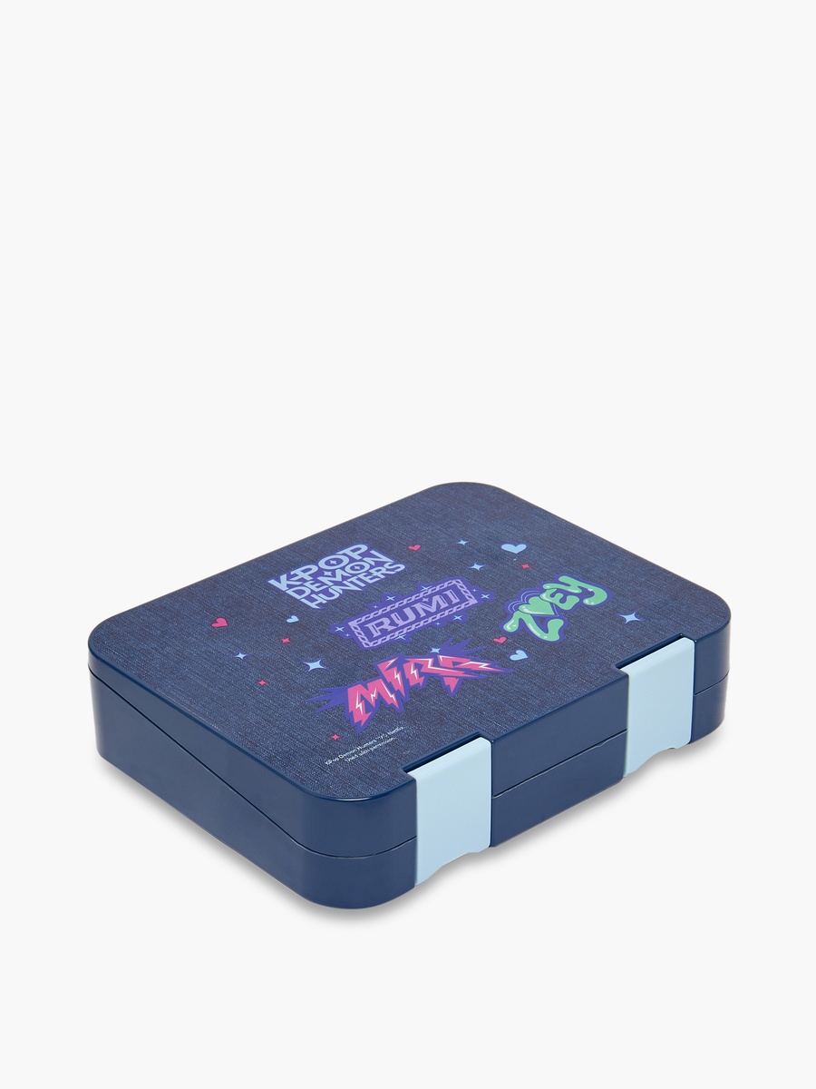 KPop Demon Hunters Print Bento Lunch Box with Clip Lock Lid - 1 L