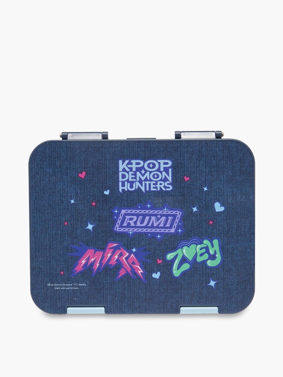 KPop Demon Hunters Print Bento Lunch Box with Clip Lock Lid - 1 L