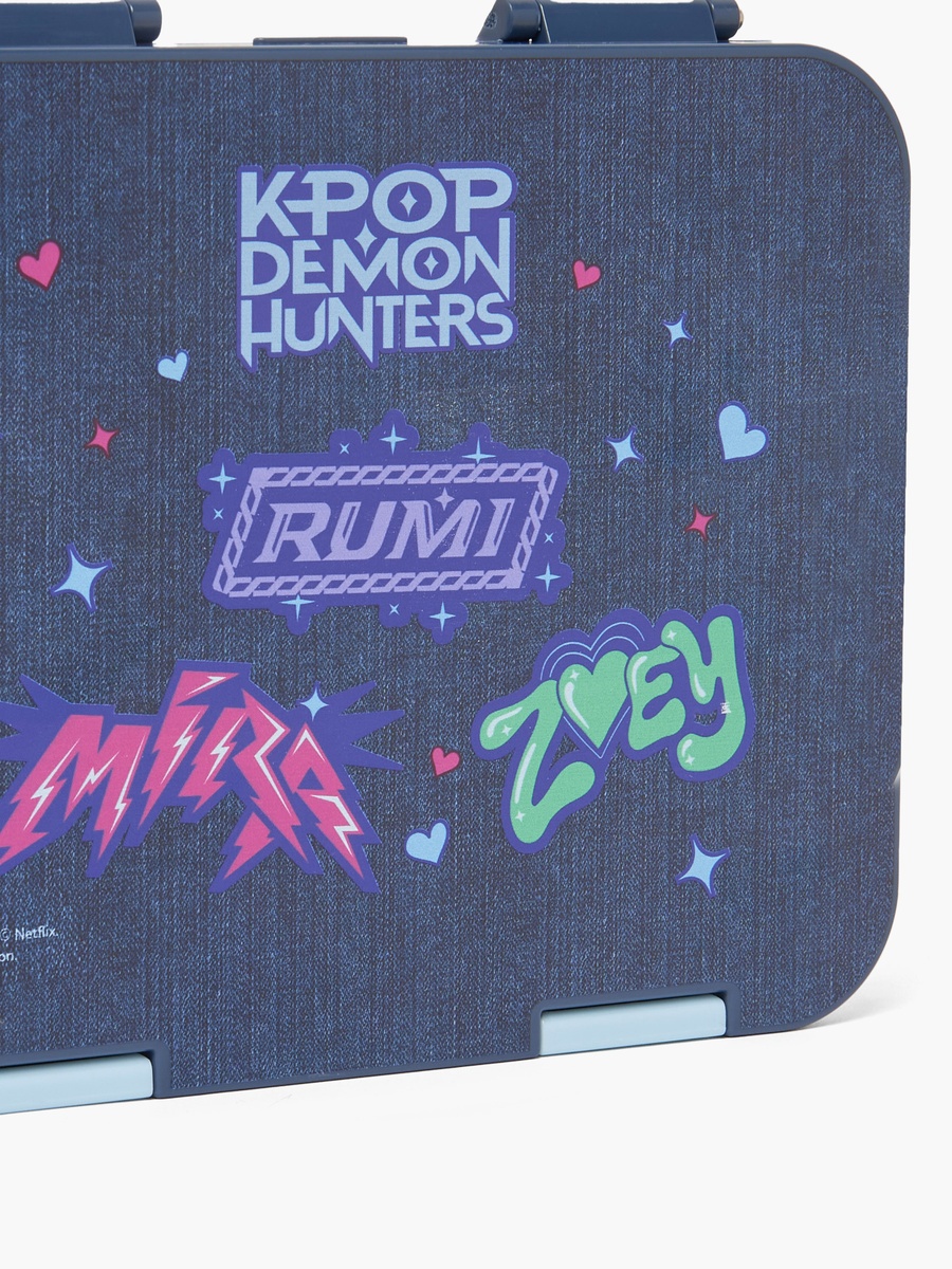 KPop Demon Hunters Print Bento Lunch Box with Clip Lock Lid - 1 L
