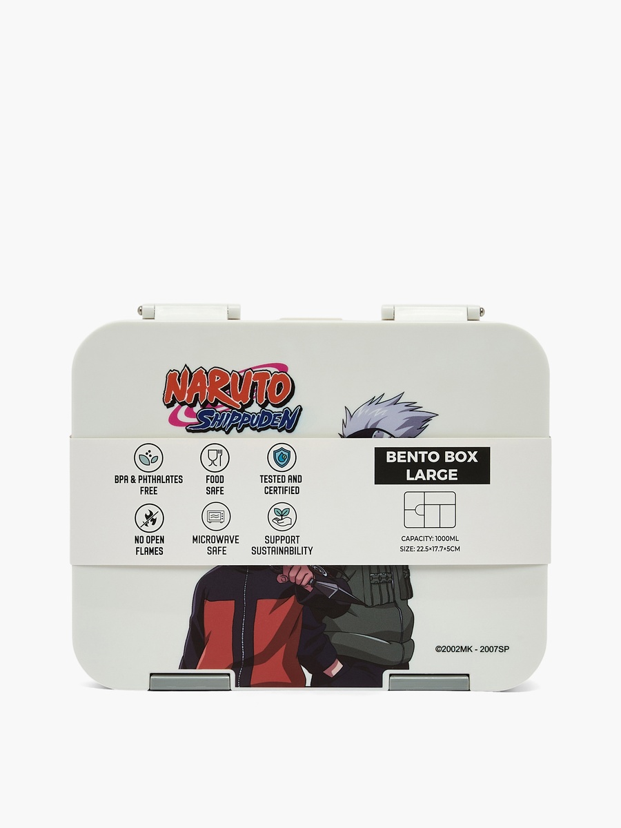 Naruto Shippuden Bento Lunch Box with Clip Lock Lid - 1 L