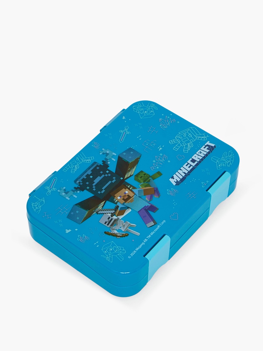 Minecraft Print Lunch Box with Clip Lock Lid