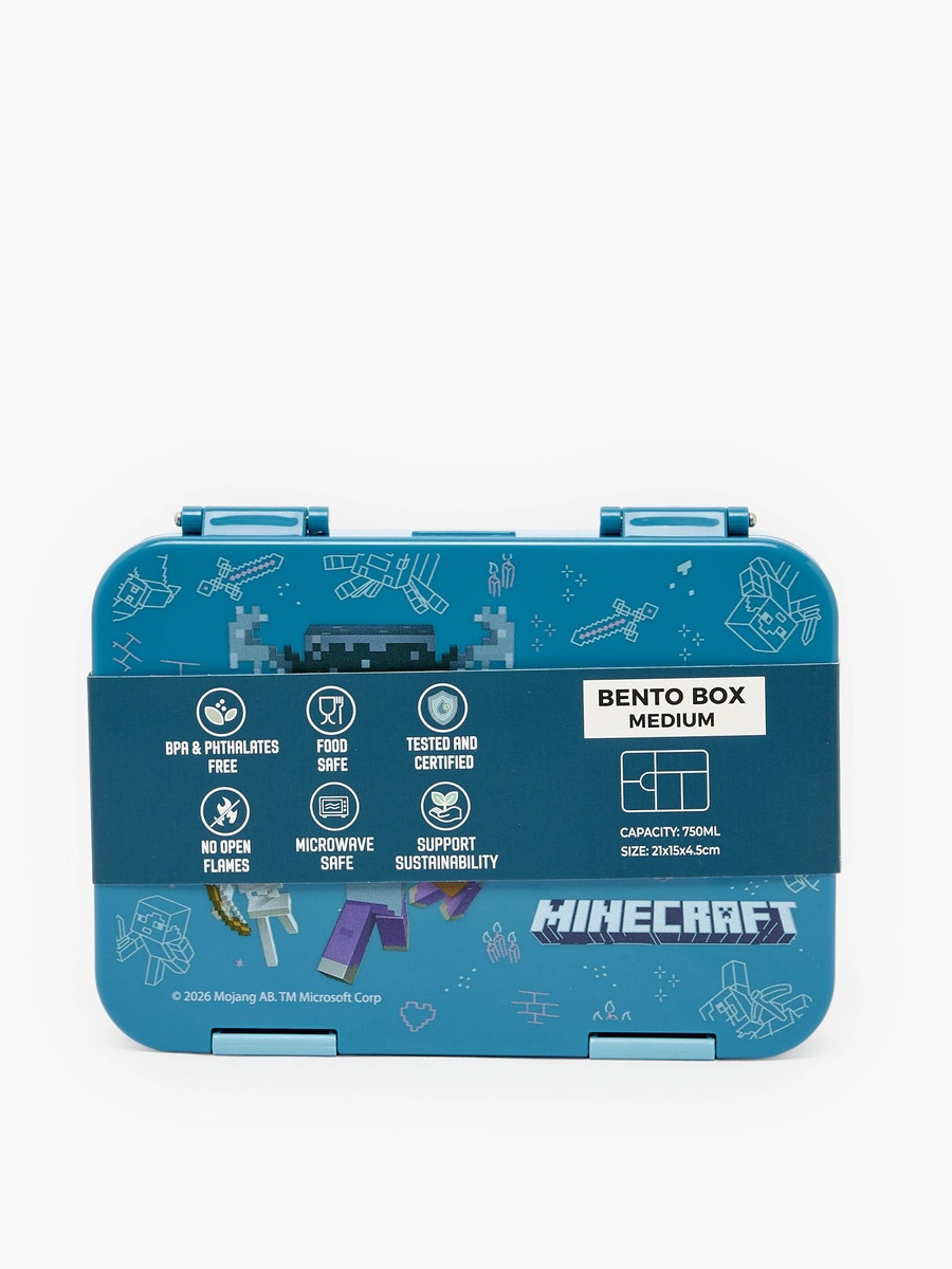 Minecraft Print Lunch Box with Clip Lock Lid
