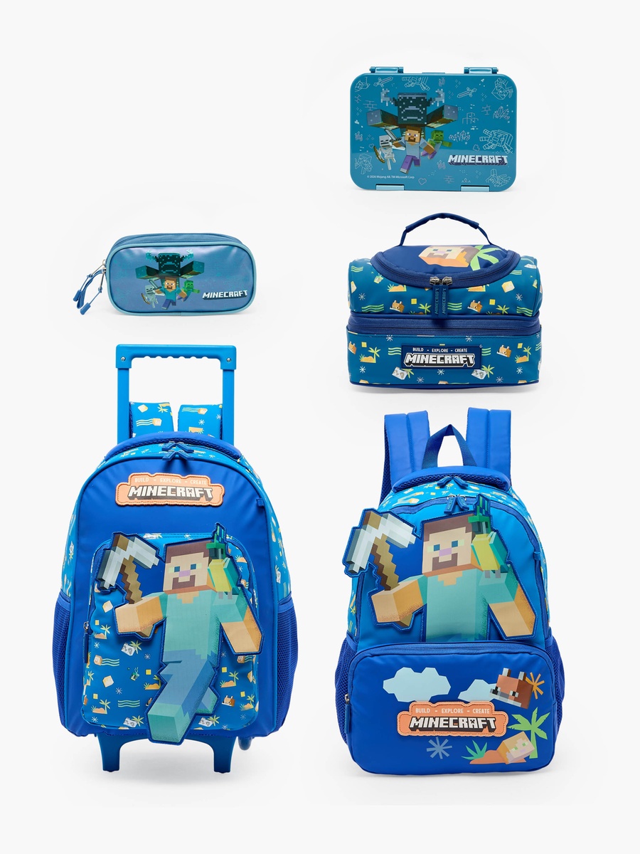 Minecraft Print Lunch Box with Clip Lock Lid